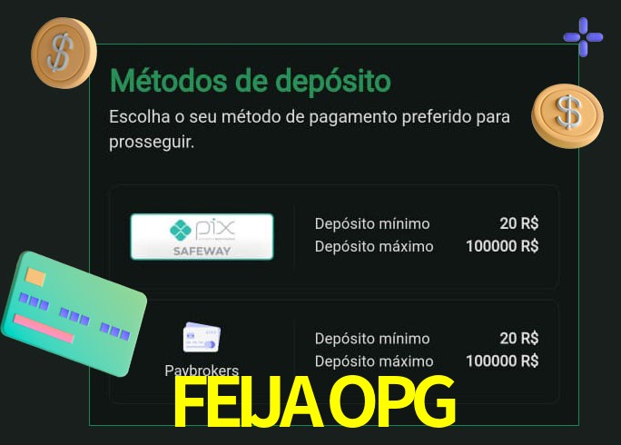 O cassino FEIJAOPGbet oferece uma grande variedade de métodos de pagamento